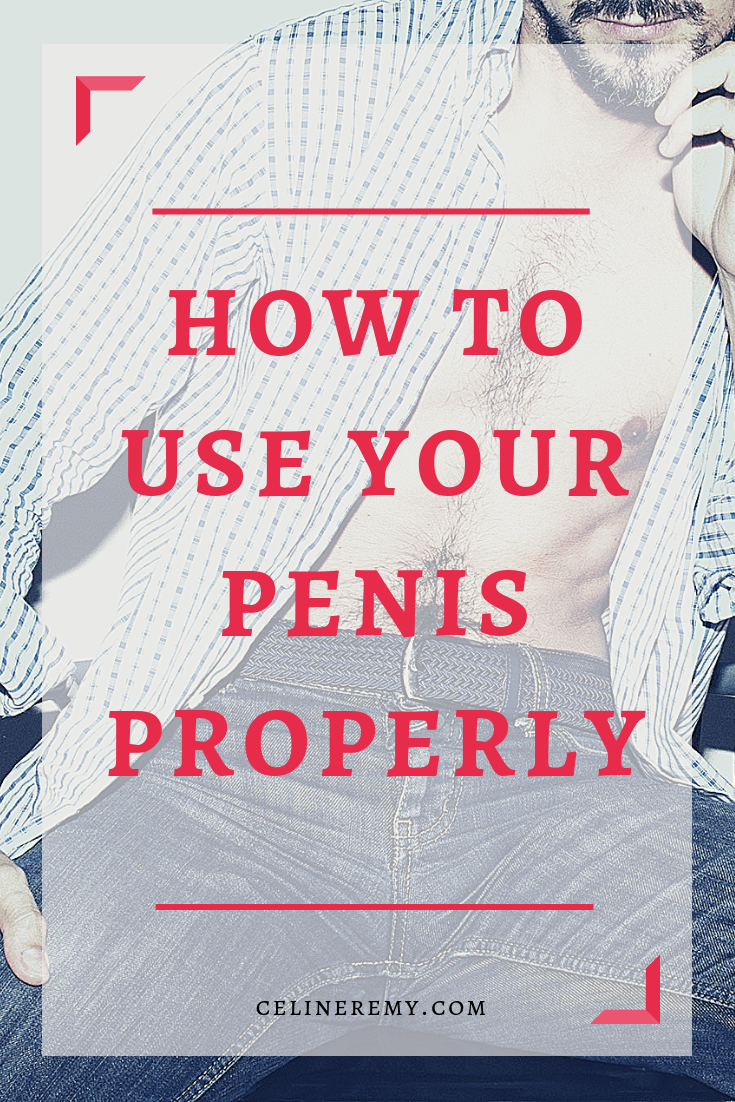 How to use your penis properly, man sitting on a bench